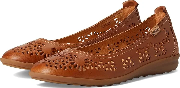 PIKOLINOS Alcoi W4C Women's Flat Shoes Brandy : EU 40 (US Women's 9.5-10) B - Medium, Leather/Rubber