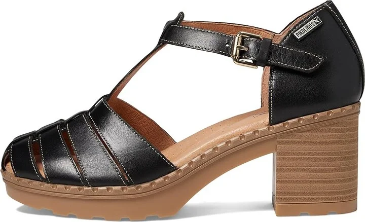 PIKOLINOS Canarias W8W-1873 Women's Sandals Black : EU 41 (US Women's 10.5-11) B - Medium, Leather/Rubber - Image 5