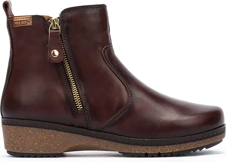 PIKOLINOS Flat Ankle Boots Leather Granada for Woman