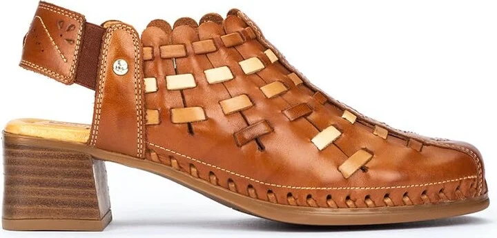PIKOLINOS Heels Leather Romana for Woman Brandy