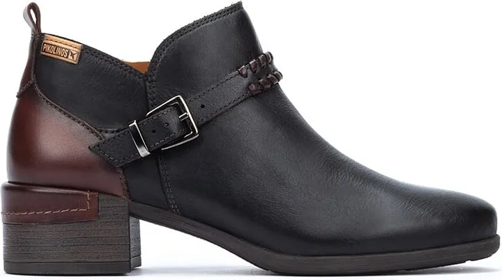 PIKOLINOS High-Heel Ankle Boot Leather Malaga for Woman Black