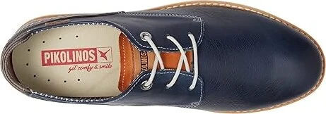 PIKOLINOS Jucar M4E Men's Flat Shoes Blue 1 : EU 41 (US Men's 7.5-8) D - Medium, Leather - Image 2