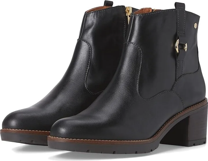 PIKOLINOS Llanes W7H-8817 Women's Boots Black : EU 40 (US Women's 9.5-10) B - Medium, Leather/Rubber