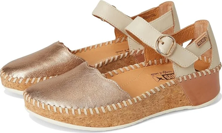 PIKOLINOS Marina W1C Women's Sandals Champagne 1 : EU 40 (US Women's 9-9.5) B - Medium, Leather/Rubber