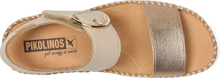PIKOLINOS Marina W1C Women's Sandals Champagne : EU 42 (US Women's 11.5-12) B - Medium, Leather/Rubber - Image 2