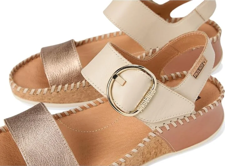 PIKOLINOS Marina W1C Women's Sandals Champagne : EU 42 (US Women's 11.5-12) B - Medium, Leather/Rubber - Image 7