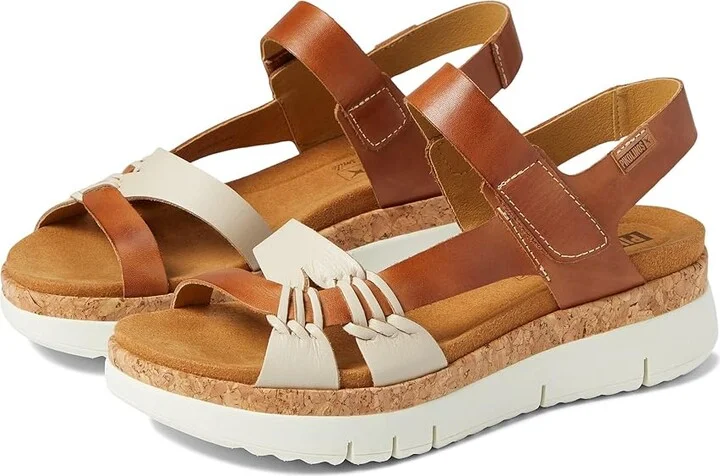 PIKOLINOS Palma W4N-0968C1 Women's Sandals Marfil/Brandy : EU 35 (US Women's 4.5-5) B - Medium, Leather