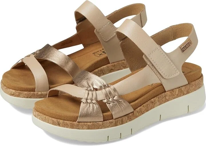 PIKOLINOS Palma W4N-0968CLC1 Women's Sandals Champagne : EU 42 (US Women's 11.5-12) B - Medium, Leather/Rubber