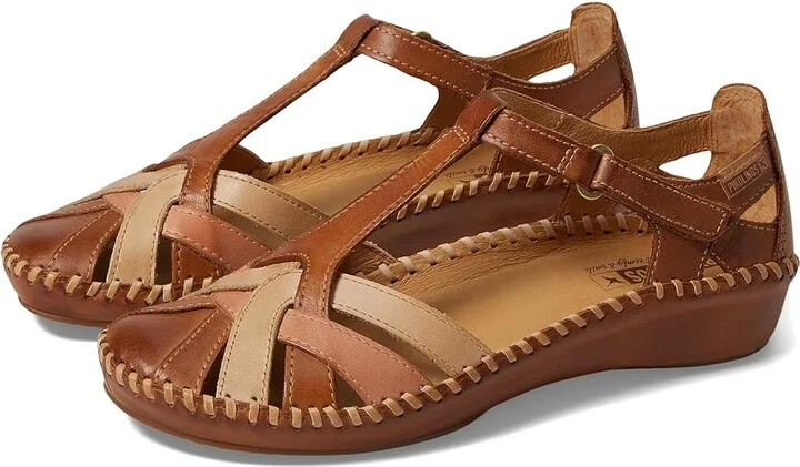 PIKOLINOS Puerto Vallarta 655-0732C5 Women's Sandals Brandy-BL : EU 37 (US Women's 6.5-7) B - Medium, Leather