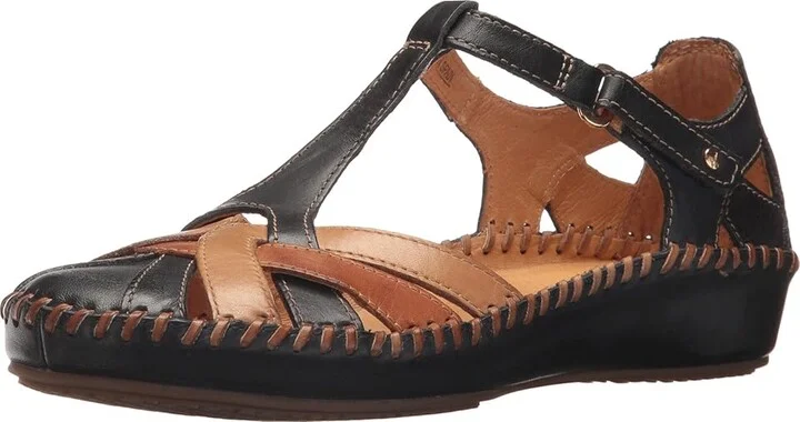 PIKOLINOS Puerto Vallarta 655-0732C5 Women's Sandals Navy Blue : EU 36 (US Women's 5.5-6) B - Medium, Leather - Image 2