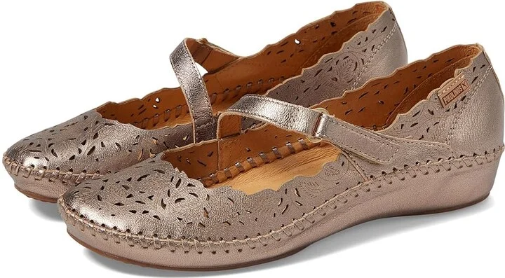 PIKOLINOS Puerto Vallarta 655-0898CL Women's Flat Shoes Stone : EU 39 (US Women's 8.5-9) B - Medium, Leather/Rubber