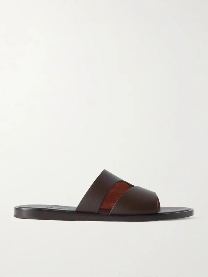 Pilat Plain Walk Cutout Leather Sandals