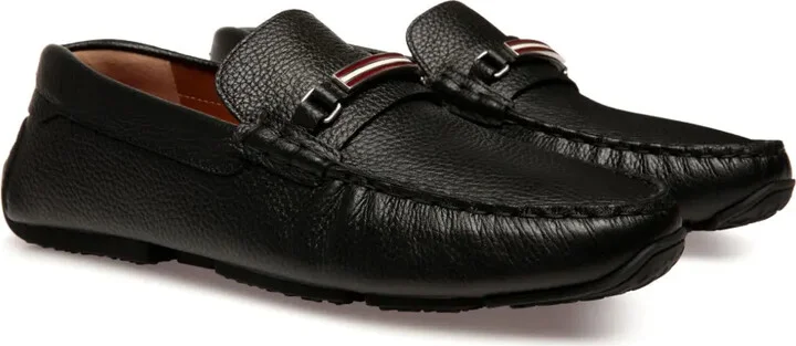 Pilot Driver Ebano grained leather loafers - Image 2