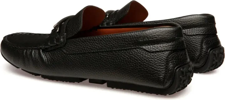 Pilot Driver Ebano grained leather loafers - Image 3