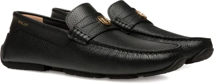 Pilot Driver grained-leather loafers - Image 2