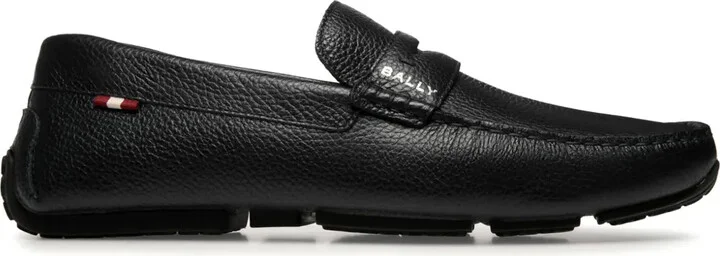 Pilot Driver grained leather loafers