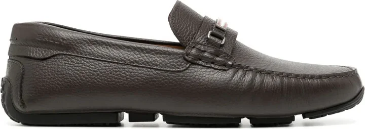 Pilot Driver in Grained Leather wide foot morphology