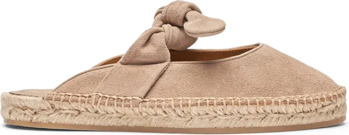 Pina knot-detail suede espadrilles