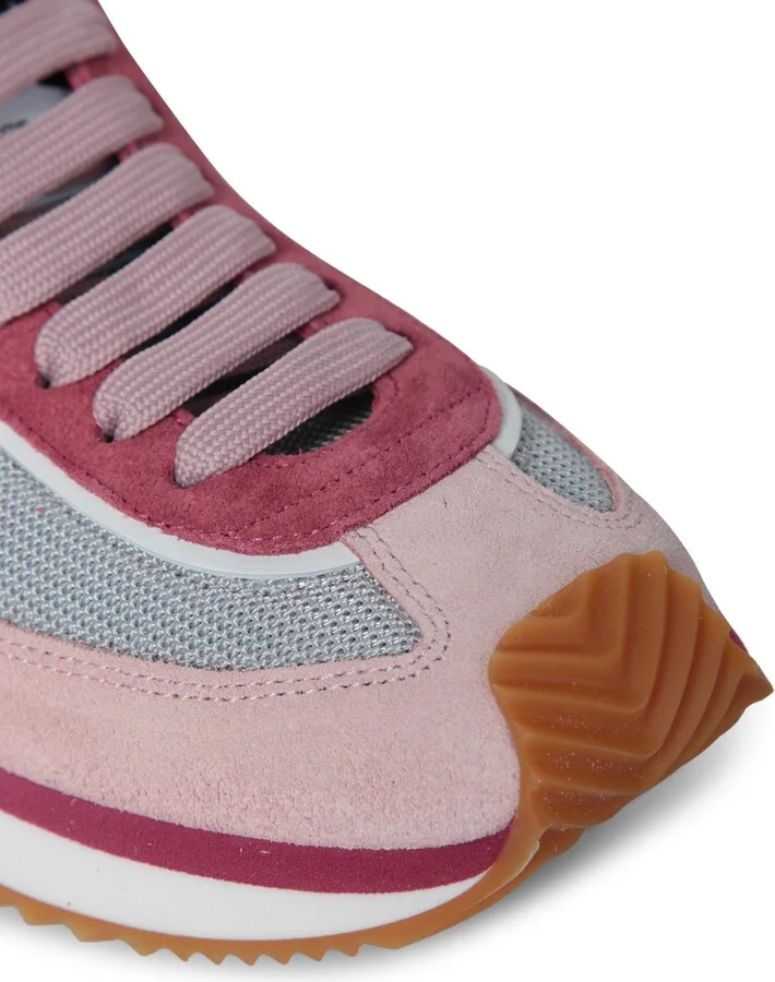 Pink And Grey Lowtop Runner Sneakers - Image 4