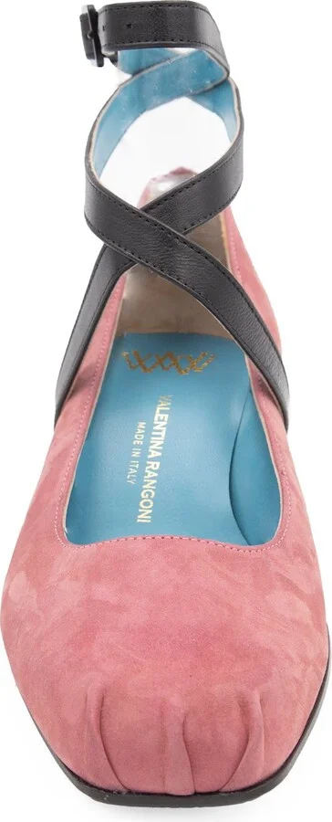 Pink / Black Birba Flat Ankle Cameo Tiff/Black - Image 5