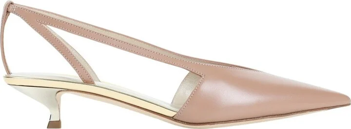 Pink Calf Leather Pumps