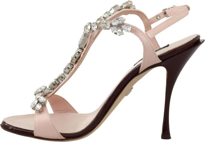 Pink Crystals Heels Keira Women's Sandals - Image 2