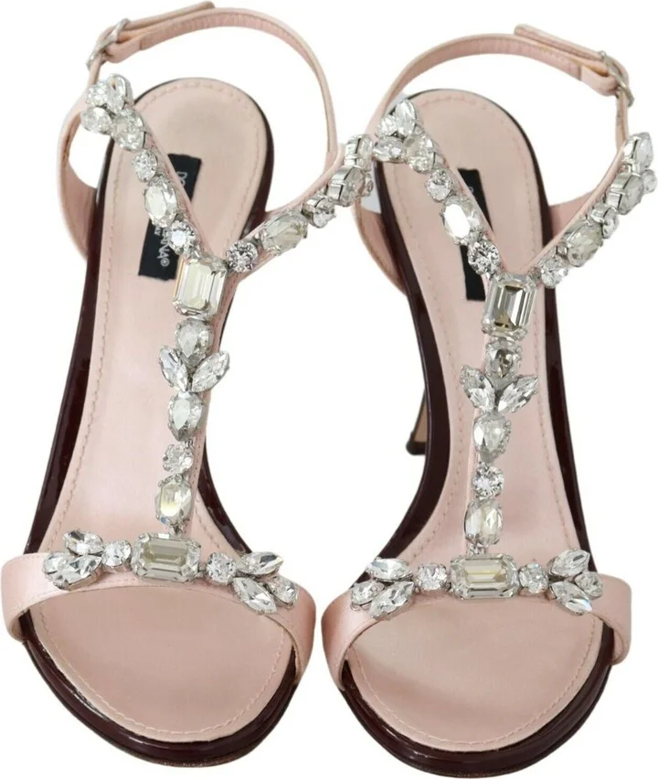 Pink Crystals Heels Keira Women's Sandals - Image 5