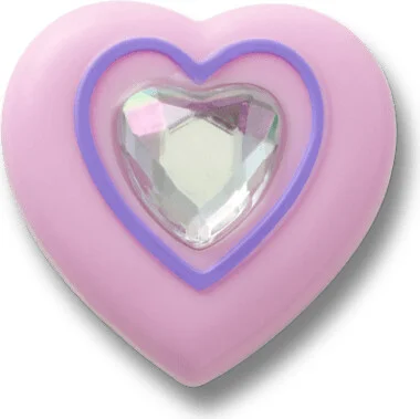 Pink Heart With Gem