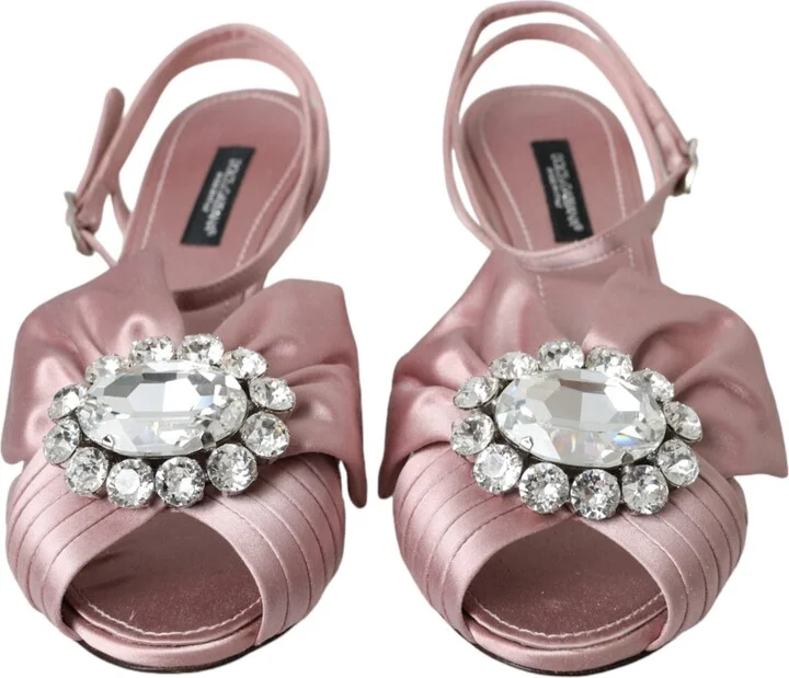 Pink Keira Crystal Heels Sandals Women's Shoes - Image 2