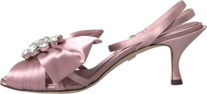 Pink Keira Crystal Heels Sandals Women's Shoes - Image 5