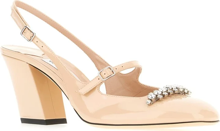 Pink Leather Belinda Pumps - Image 2