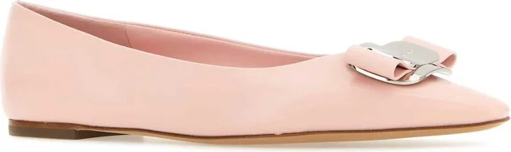 Pink Leather New Vara Ballerinas - Image 2