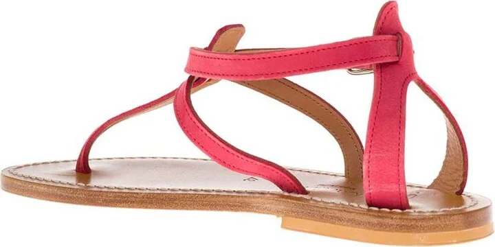 Pink Leather Sandals - Image 3
