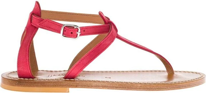Pink Leather Sandals