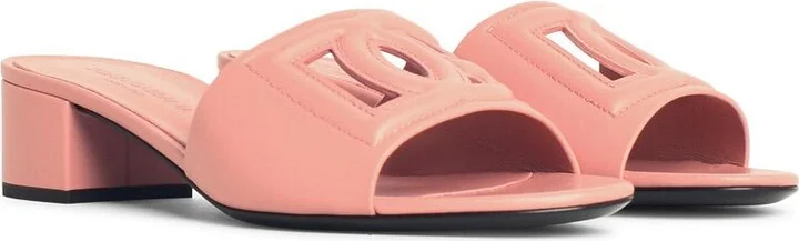 Pink Leather Slippers - Image 2