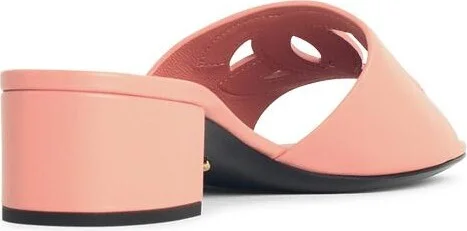 Pink Leather Slippers - Image 3