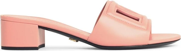 Pink Leather Slippers