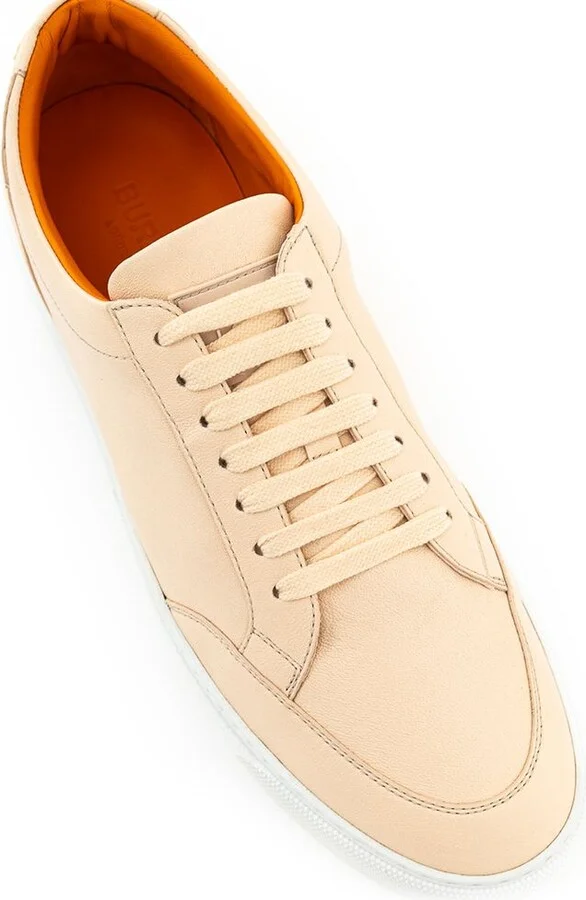Pink Leather Women's Sneaker - Image 4