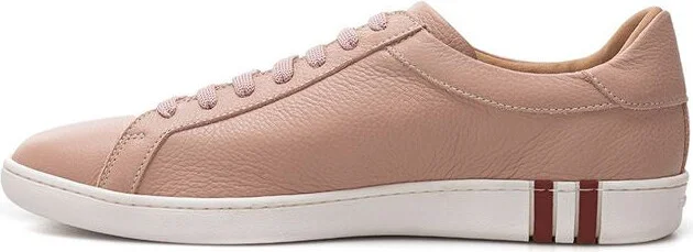 Pink Leather Women's Sneaker - Image 2