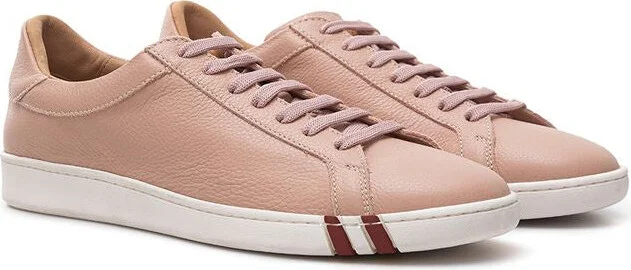 Pink Leather Women's Sneaker - Image 4