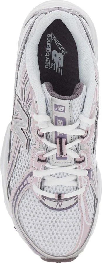 Pink Low Top Sneakers With Logo Patch On Side And Tongue And Perforated Panels In Tech Fabric Unisex - Image 4