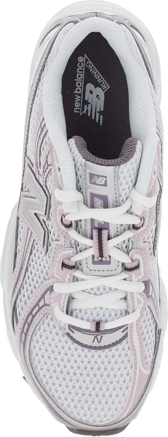 Pink Low Top Sneakers With Logo Patch On Side And Tongue And Perforated Panels In Tech Fabric Unisex - Image 4