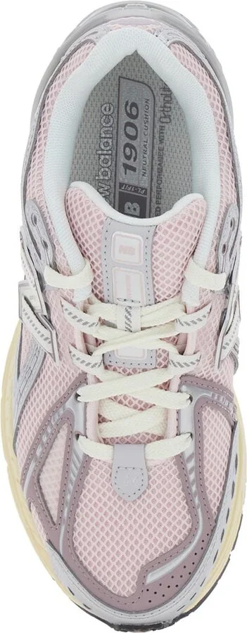 Pink Low Top Sneakers With Logo Patch On Side And Tongue And Perforated Panels In Tech Fabric Unisex - Image 4