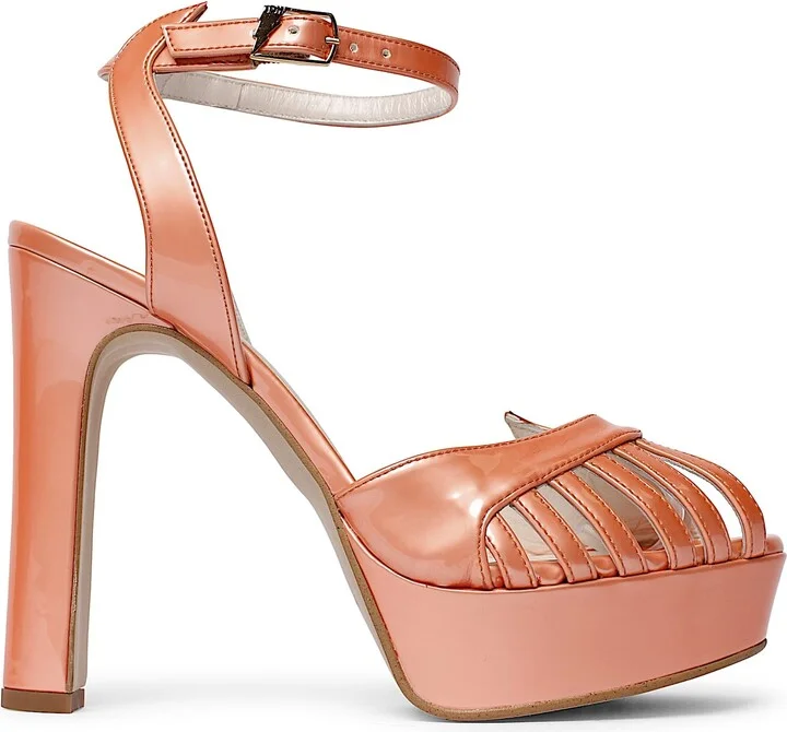 Pink Marguerite Coral Platform Heels
