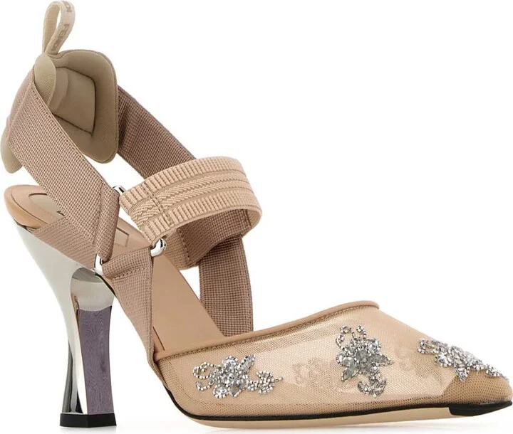 Pink Mesh Colibrã¬ Pumps - Image 2