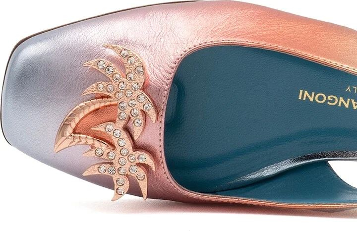 Pink / Neutrals Belinda Ank Flat Fuoco Nap Degrade - Image 4