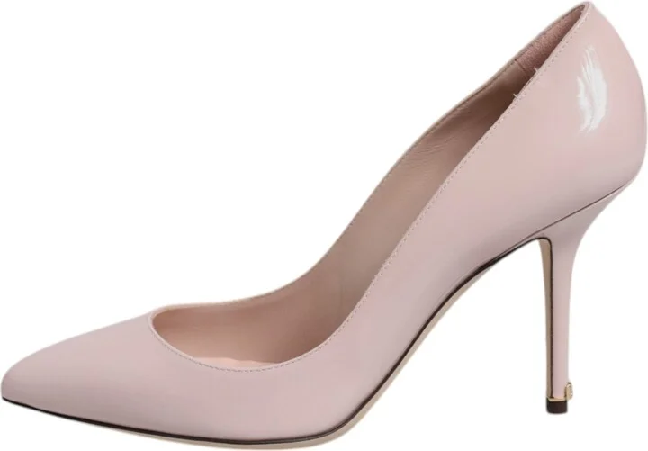 Pink Patent Leather Stiletto Heel Pumps Women's Shoes - Image 6
