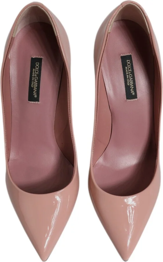 Pink Patent Leather Stiletto Heel Pumps Women's Shoes (Pre-Owned) - Image 3