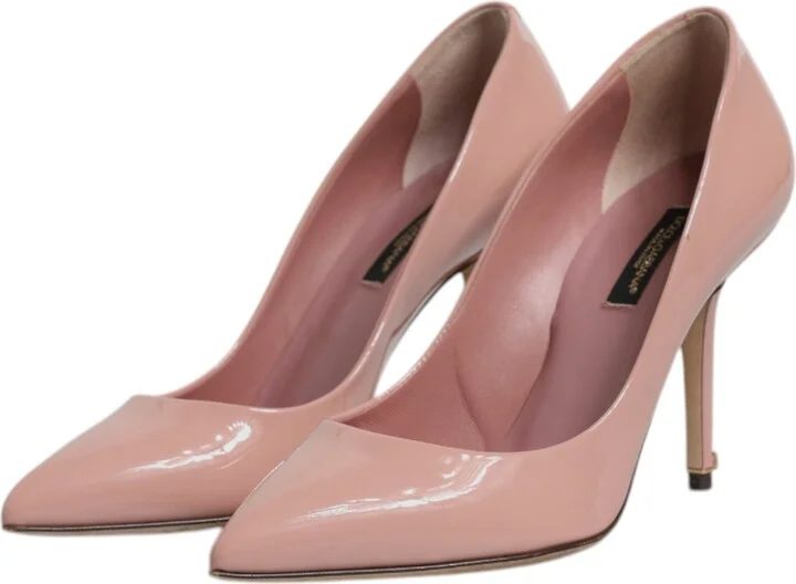 Pink Patent Leather Stiletto Heel Pumps Women's Shoes (Pre-Owned) - Image 4