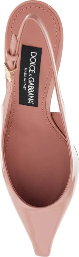 Pink Patent Leather Stiletto Slingback - Image 2